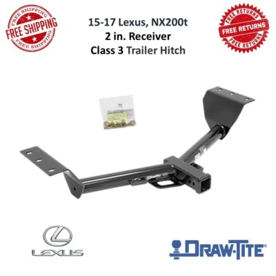Приемник сцепного устройства Draw-Tite 75956 класса III черный 2 дюйма для Lexus NX200t 15–17 годов выпуска - Изображение 1 из 4