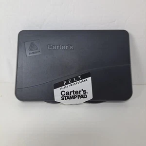 Carter's Feltro Preinchiostrato Timbro Pad 2,75" x 4,25" Nuovo e Sigillato - Nero - Foto 1 di 5