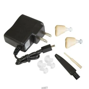 Microbionic Hearing Aid Personal Sound Amplification Product (PSAP) 2 Earpieces - Picture 1 of 6