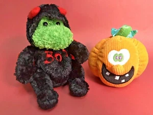 Gemischte Menge 2 Gund Halloween Plüsch, gruselige Überraschungen, Cacklin Kürbis, 4-5 Zoll - Bild 1 von 9