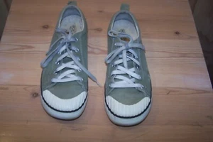 Keen Shoes Womens 8.5 W Elsa Casual Sneakers Olive Green Canvas Low Top - Picture 1 of 8