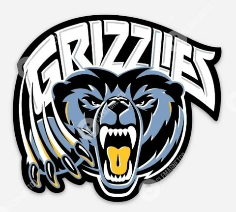 Memphis Grizzlies Vintage Logo MAGNET -  NBA Modern Colors Ja Morant Cover
