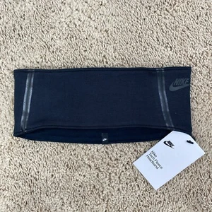 Nike Logo Headband Lightweight Tech Fleece Black Stretchy, Wicking OSFM NWT - Foto 1 di 7