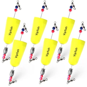 Vipfish Popping Corks Floats Saltwater - Rattles and Floats for Catfish Redfish - Picture 1 of 6