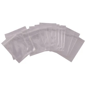 Paquete de 100 bolsas de polietileno transparentes con cierre transparente de 1,5 pulgadas x 2 pulgadas - bolsa con cierre de cremallera 2 mil - Imagen 1 de 2