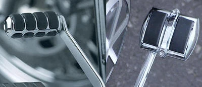 Yamaha VStar V-Star 650 Classic 950 1100 1300 CHROME PEDAL COVERS - Image 1 of 2
