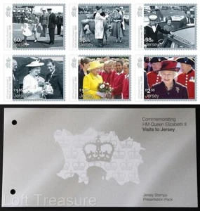 Jersey Stamps: "Queen Elizabeth II - Visits Jersey" Presentation Pack MNH 2023 - Picture 1 of 5