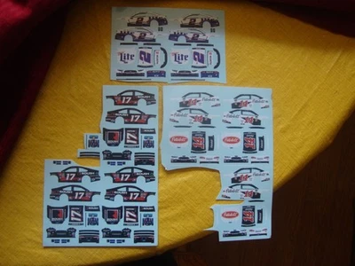 Keselowski Mustang #2 Stenhouse Roush #17  Bowyer #14 1/64th  waterslide DECAL  - Image 1 of 4