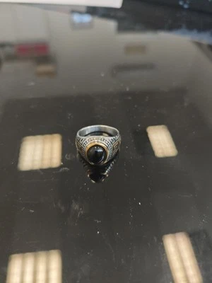 Anello uomo Con  pietra nera - Immagine 1 di 3