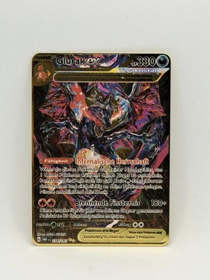 Pokemon Karte Glurak EX Metallkarte Geschenk Kind Kindergeschenk Geburtstag - Bild 1 von 2