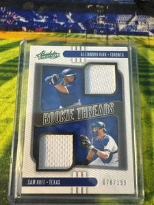 2021 Absolute Rookie Threads Duals Green Alejandro Kirk & Sam Huff 78/199 - Picture 1 of 2