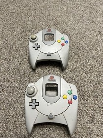 Sega Dreamcast Lot Of 2 Controllers Outer Shell Only For Parts Or Replace