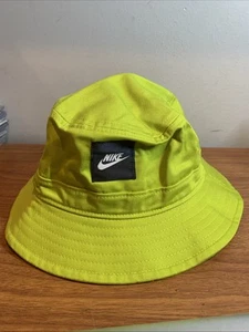 Nike Kids Bucket Hat Large/XL Bright Cactus NEW - Picture 1 of 3