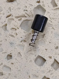 CITIZEN 67-9071 Monaco Chronograph Parts Black PUCH BOTTON Tall  one Pucher NOS - Picture 1 of 4