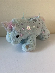 Olly & Me Unicorn Child Plush Purse Ballet Blue Sliver Fleck Damaged Chain (F) - Picture 1 of 12