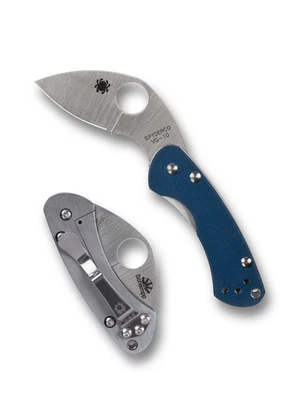 Spyderco Knives Balance C141GPCBL Cobalt Blue G-10 CPM SPY27 Steel Pocket Knife - Image 1 of 4