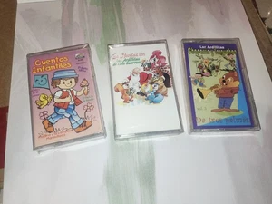 Cuentos Infantiles Lote De 3 Cassettes Originales Musica Latina New Sealed - Imagen 1 de 5