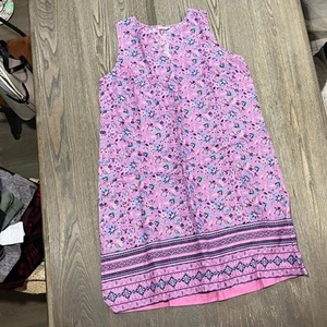 J. Jill Damen kleines Etuikleid Blumenmuster Schlitz V-Ausschnitt mehrfarbig Gr. S - Bild 1 von 9