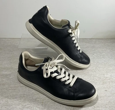 Tory Burch Casual Tennis Shoe Howell Court Sneaker Black Leather Size 9M - Image 1 of 4