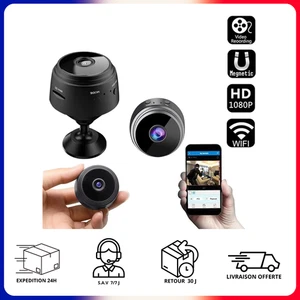 Mini Caméra Surveillance Wifi 1080p Nocturne Vidéosurveillance Hd1080p NEUVE - Imagen 1 de 3