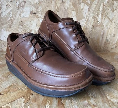 Clarks Active Air Un Sole Lace Brown Leather Casual Shoes - Mens UK 8 G - Image 1 of 4