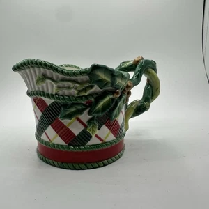 Fritz & Floyd  Remembering Santa Creamer Holly Vines - Picture 1 of 4