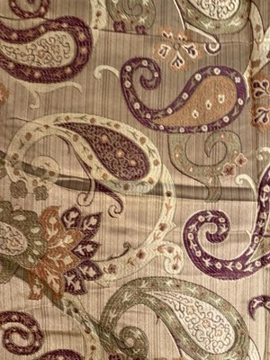 Chezmoi Collection Adelle Paisley Jacquard Embroidered Comforter 2 Shams QUEEN - Image 1 of 4