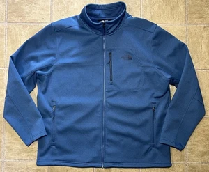 The North Face Apex Windwall Jacket Mens XL Blue NF0A39N9 Softshell Jacket - Picture 1 of 13