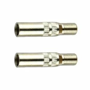 Reliable Chrome Valve Cap Adapters for Extended Tire Valve Life (2 Pack) - Picture 1 of 7
