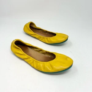 TIEKS BY GAVRIELI Amarillo Soleado Ballet Plano Punta Redonda Para Mujer Talla 8 Clásico - Imagen 1 de 10