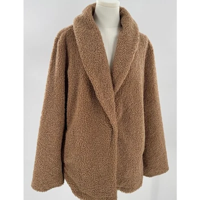 Sanctuary Camel Tan Sherpa Teddy Jacket Cabincore Cozycore Medium M - Image 1 of 4