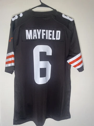 Baker Mayfield #6 Cleveland Browns Game On-Field Jersey Brown Sz M Cover