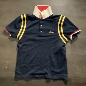 Women Beautiful Gucci Bee Accent Stripe Polo Shirt Size L - Picture 1 of 8