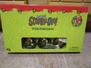 2001 CARTOON NETWORK SCOOBY DOO 19 COUNT HOLIDAY CHRISTMAS LIGHT SET NIB - Picture 1 of 3