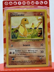 Charmander 46/102 Set Base WOTC 1999 Non Holo Pokemon Trading Card LP - Foto 1 di 1