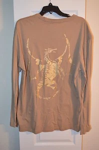 ML HOMBRE 100% Auténtica Camisa Para Hombre Mangas Largas Marrón Talla L Precio de venta sugerido por el fabricante $50 - Imagen 1 de 3