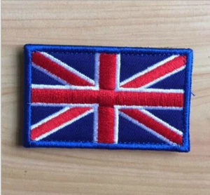 Parche insignia bordada cosida bandera Reino Unido Gran Bretaña 8X5 cm - Imagen 1 de 1