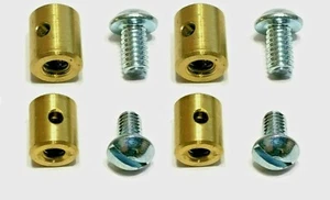 4 PARADAS DE CABLE CAMPANA/CARBURADOR RANURADAS PARA ANTIGUOS CHEVY PONTIAC BUICK CHEVY ETC. - Imagen 1 de 4