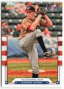 Carson Sands Panini 2012 novato de béisbol de Estados Unidos - Imagen 1 de 2