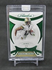 2020 PANINI FLAWLESS MICHAEL THOMAS EMERALD GEM /5 NEW ORLEANS SAINTS BY