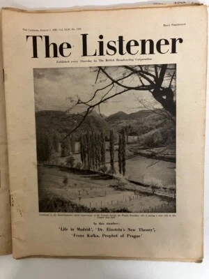 THE LISTENER 2nd March 1950 - Dr Einsteins New Theory, Franz Kafka, - Image 1 of 4