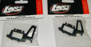 (2) Team Losi Front Rear Brace Servo Mount Set For 1/18 Mini-Sprint LOSB1815 - Picture 1 of 2