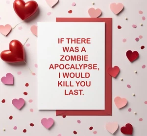 Tarjeta divertida del día de San Valentín tarjeta grosera esposa esposo novio novia BCR4289 - Imagen 1 de 3