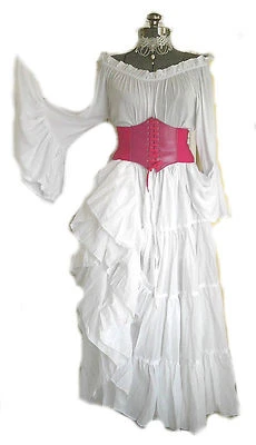CORSÉ COSPLAY RENACENTISTA STEAMPUNK DISFRAZ BAJO BUSTO MEDIEVAL PIRATA NIÑA  Foto 1 de 2