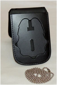 Perfect Fit Police Badge Holder with Neck Chain for Police Badge and ID - Picture 1 of 6