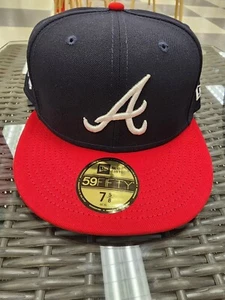 Cappello aderente New Era Atlanta Braves 59FIFTY 1995 WS toppa laterale 7 5/8 - Foto 1 di 7