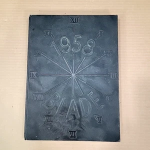 1958 Blade Yearbook Principia St. Louis MO VTG Black White Photos Collage Prop - Picture 1 of 23