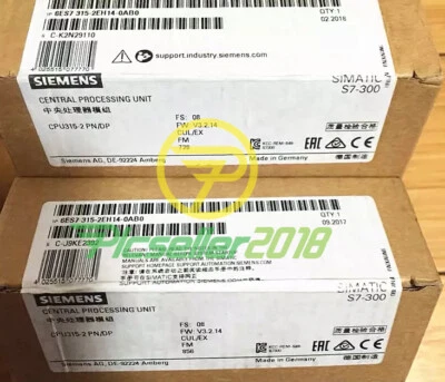 6ES7315-2EH14-0AB0 New Siemens 6ES7 315-2EH14-0AB0 SIMATIC S7-300 CPU- - Image 1 of 3