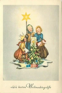 Lot of 3 Christmas Postcard PM APO Germany 1958 Army Air Force Base 1963 - Picture 1 of 6