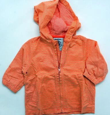 Original Bebé con Capucha Lluvia Chaqueta De Petit Bateau Talla 6M 67 - Imagen 1 de 2
